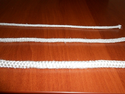 Шнур термостойкий уплотнительный D 10 мм (1 метр) белый
